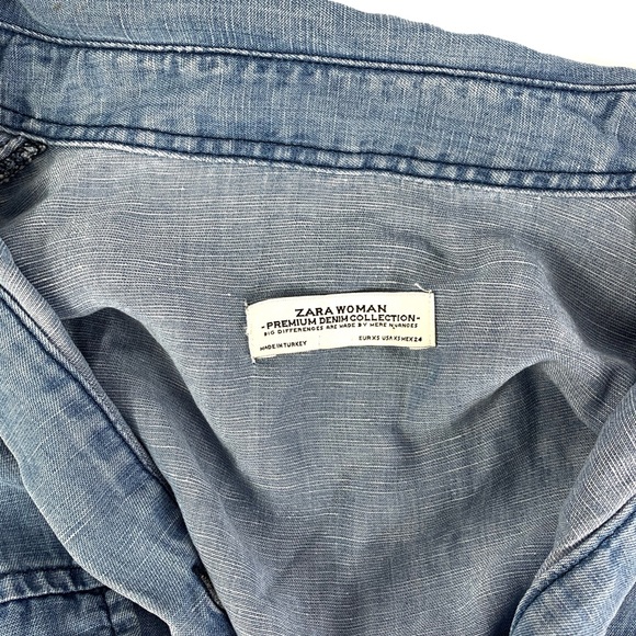 Zara Chambray Denim Tunic - Picture 2 of 5